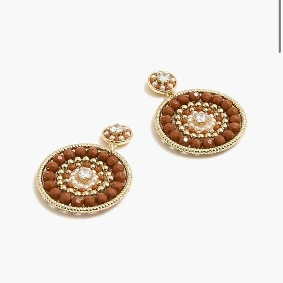 J.Crew Factory Beaded Circle Earrings - Picture 4 of 5